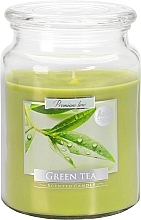 Kup Świeca aromatyczna premium w szkle Zielonej herbaty - Bispol Premium Line Aura Green Tea