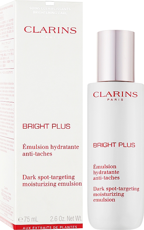 Nawilżająca emulsja do twarzy - Clarins Bright Plus Dark Spot-Targeting Moisturizing Emulsion — Zdjęcie N2