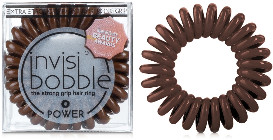 Gumka do włosów - Invisibobble Power Pretzel Brown — Zdjęcie N1