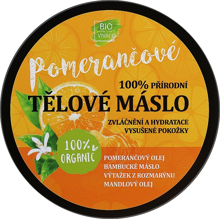 Pomarańczowe masło do ciała - Vivaco Bio Orange Body Butter — Zdjęcie N1