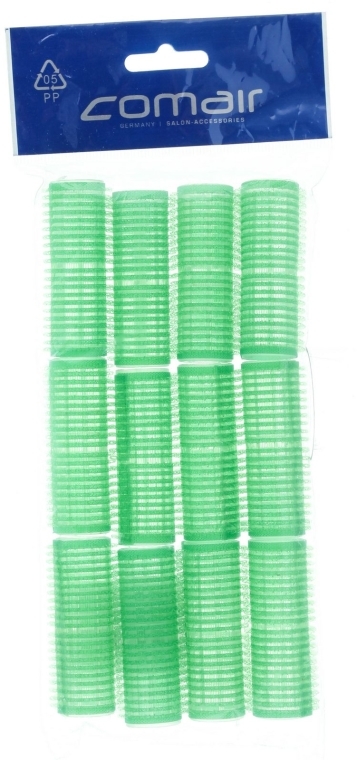 Zestaw wałków na rzep Velcro plus, 12 sztuk, 20 mm, zielone - Comair
