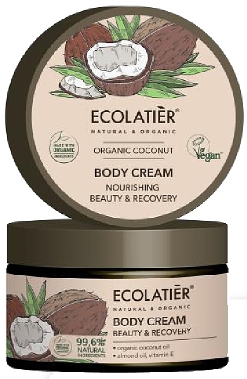Odżywczy balsam do ciała - Ecolatier Organic Coconut Body Cream — Zdjęcie N1