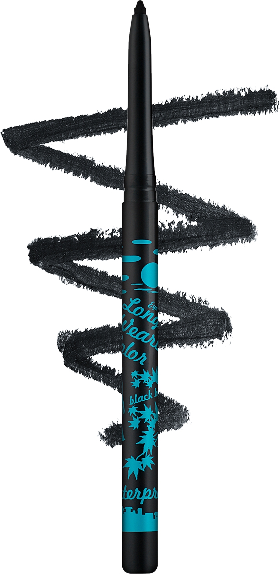 Wodoodporny liner do oczu i brwi - Vipera Long Wearing Color Waterproof Eyeliner — Zdjęcie 01 - Black