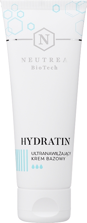 Ultra nawilżający krem bazowy do twarzy - Neutrea BioTech Hydratin Base Cream — Zdjęcie N1