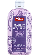 Kup Szampon na porost włosów z czosnkiem i chininą - Milva Garlic Extract and Quinine Hair Growth Shampo