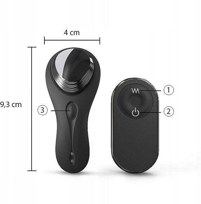 Masażer do majtek z magnetycznym zapięciem - Dorcel Discreet Vibe+ Remote Control Panty Vibrator Black — Zdjęcie N4