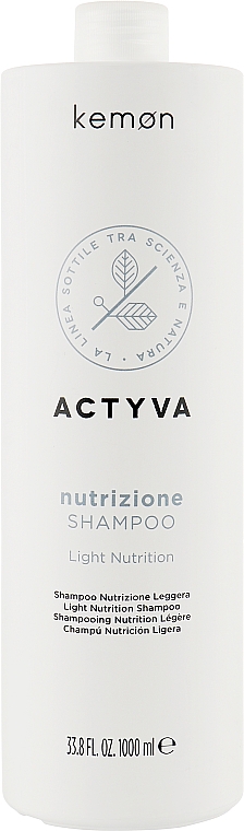 Szampon do lekko suchych włosów - Kemon Actyva Nutrizione Ricca Shampoo — Zdjęcie N3