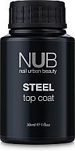Nielepiący się top coat do lakieru żelowego - NUB Steel Top Coat — Zdjęcie N1