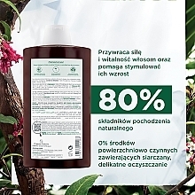 Wzmacniający szampon do włosów cienkich i skłonnych do wypadania - Klorane Force Tired Hair & Hair Loss Shampoo with Organic Quinine and Edelweiss  — Zdjęcie N4