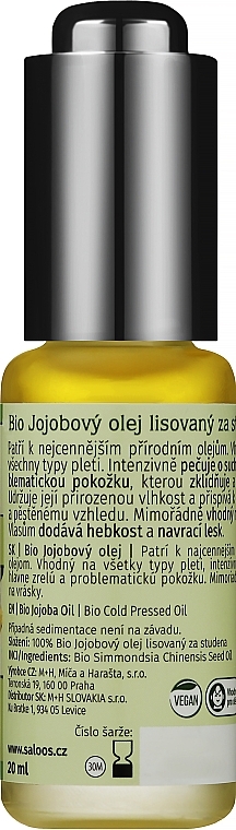 Olej jojoba - Saloos Bio Jojoba Oil — Zdjęcie N2