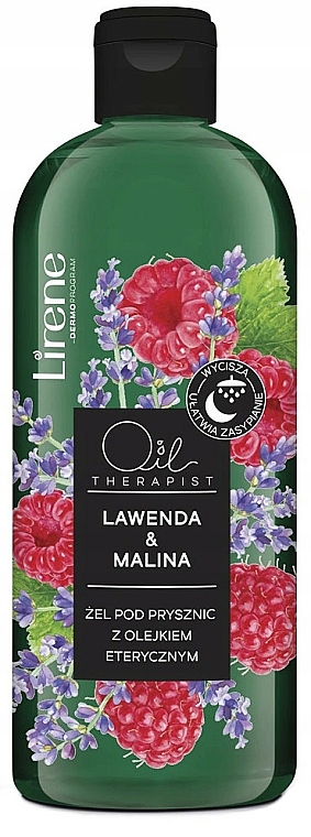 Żel pod prysznic z olejkiem eterycznym Lawenda i malina - Lirene Shower Oil Lavender & Raspberry Shower Gel