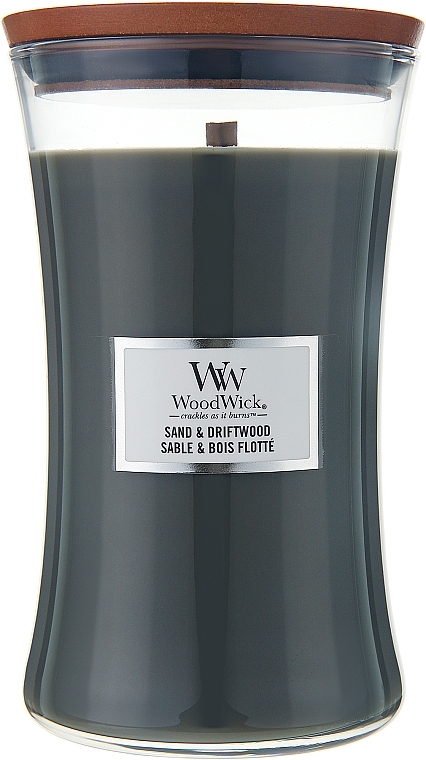 Świeca zapachowa w szkle - WoodWick Hourglass Candle Sand & Driftwood — Zdjęcie N3