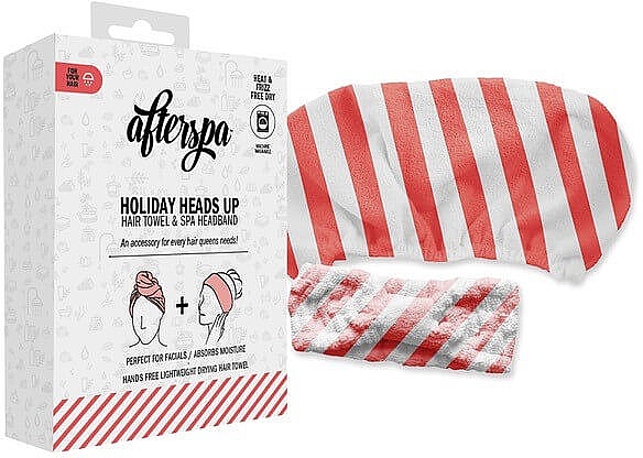 Zestaw - AfterSpa Holiday Head Up Set (towel/1pcs + headband/1pcs) — Zdjęcie N1