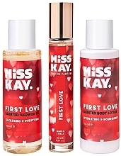 Zestaw - Miss Kay First Love Kit (edp/25 ml + sh/oil/100 ml + b/lot/100 ml) — Zdjęcie N3