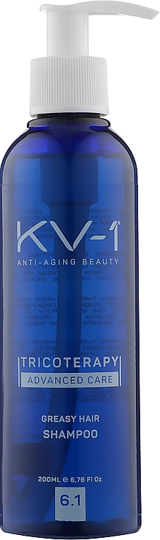 Szampon do włosów przetłuszczających się 6.1 - KV-1 Tricoterapy Greasy Hair Shampoo — Zdjęcie N1