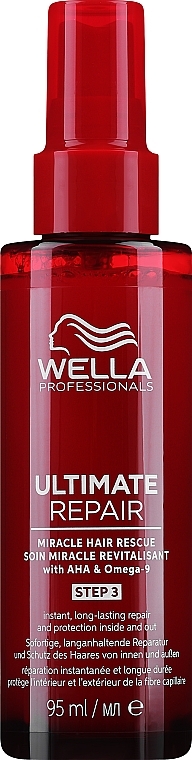 Serum do wszystkich rodzajów włosów - Wella Professionals Ultimate Repair Miracle Hair Rescue With AHA & Omega-9 — Zdjęcie N10