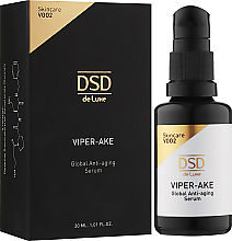 Serum przeciwtrądzikowe do twarzy - Simone DSD De Luxe Viper-Ake Global Anti-aging Serum — Zdjęcie N2