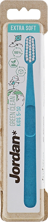 Bardzo miękka szczoteczka do zębów dla dzieci - Jordan Green Clean Kids — Zdjęcie N1