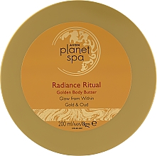Rozświetlające masło do ciała - Avon Planet Spa Radiance Ritual Golden Body Butter — Zdjęcie N1