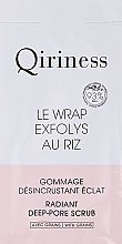 PREZENT! Krem złuszczający do głębokiego oczyszczania porów, naturalna formuła - Qiriness Le Wraps Exfolys Au Riz Radiant Deep-Pore Scrub — Zdjęcie N1