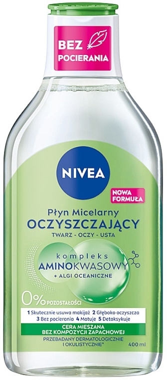 Oczyszczający płyn micelarny dla skóry mieszanej - NIVEA MicellAir Water For Combination Skin — Zdjęcie N1