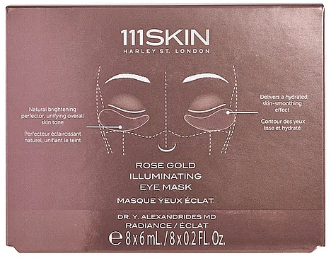 Maska pod oczy - 111SKIN Rose Gold Illuminating Eye Mask Box — Zdjęcie N1