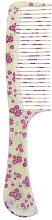 Grzebień do włosów 21.6 cm, 9811, kwiaty - Donegal Floral Hair Comb — Zdjęcie N3