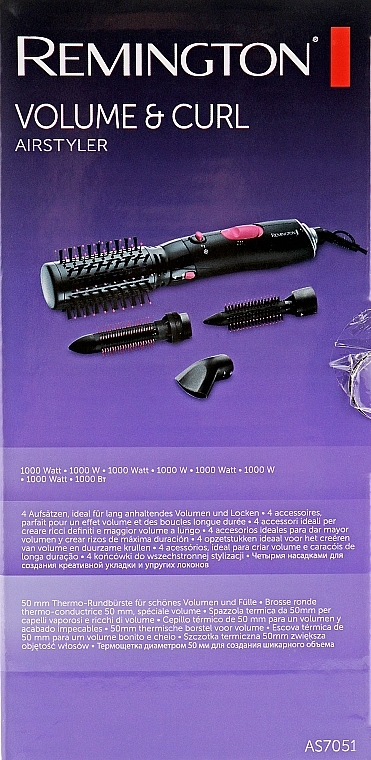 Suszarkolokówka do włosów - Remington AS7051 Volume & Curl Airstyler — Zdjęcie N3