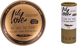 Zestaw - We Love The Planet Golden Glow (deo/40g + l/balm/4.9g) — Zdjęcie N2