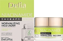 Krem do twarzy na dzień z niacynamidem - Delia Niacinamide Therapy Normalizing Day Face Cream — Zdjęcie N2