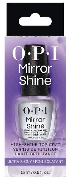 Lakier nawierzchniowy zapewniający diamentowy połysk i ochronę przed blaknięciem - OPI Mirror Shine Top Coat NTT37 — Zdjęcie N2