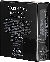 PRZECENA!  Puder matujący do twarzy - Golden Rose Silky Touch Compact Powder * — Zdjęcie N2