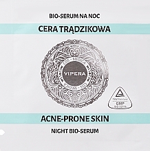 Bio serum na noc z kwasem azelainowym - Vipera Cos-Medica Acne-Prone Skin Night Bio-Serum (próbka) — Zdjęcie N1