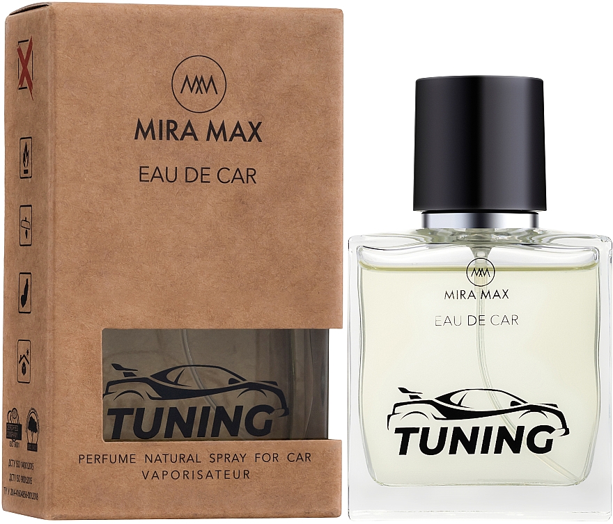Odświeżacz powietrza do samochodu - Mira Max Eau De Car Tuning Perfume Natural Spray For Car Vaporisateur