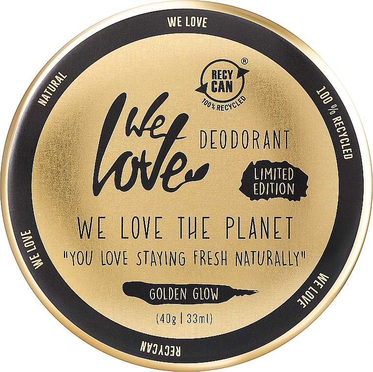 Naturalny dezodorant w kremie - We Love The Planet Deodorant Golden Glow — Zdjęcie N1