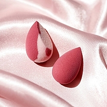 Zestaw mini gąbek do makijażu ścięta jagodowo-różowa + jagodowa - Boho Beauty Bohoblender Berry Mini + Pinky Berry Mini Cut — Zdjęcie N5