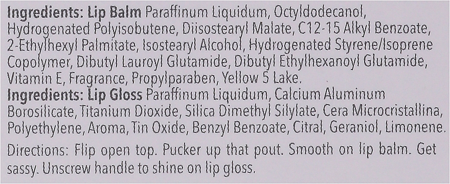 Nawilżający balsam do ust i błyszczyk 2 w 1 - Glossy Pops TGI Fruity Lip Balm & Lip Gloss Duo — Zdjęcie N2