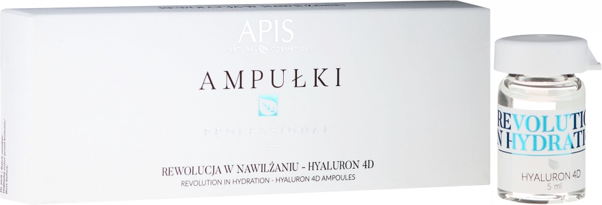 Nawilżające ampułki do twarzy - APIS Professional 4D Hyaluron Concentrate Ampule — Zdjęcie N1