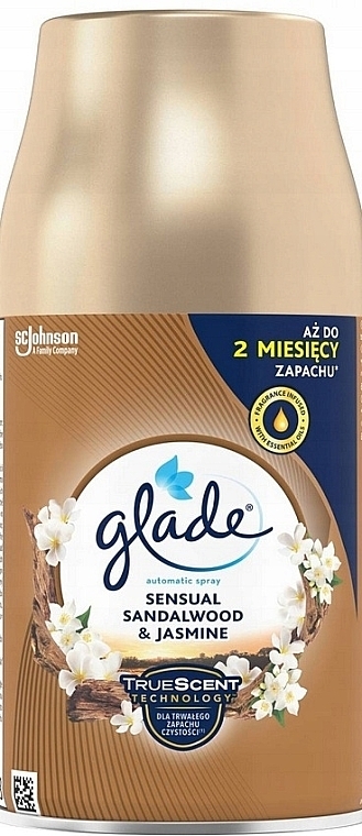 Wymienny pojemnik do automatycznego odświeżacza powietrza - Glade Automatic Spray Sensual Sandalwood & Jasmine — Zdjęcie N1