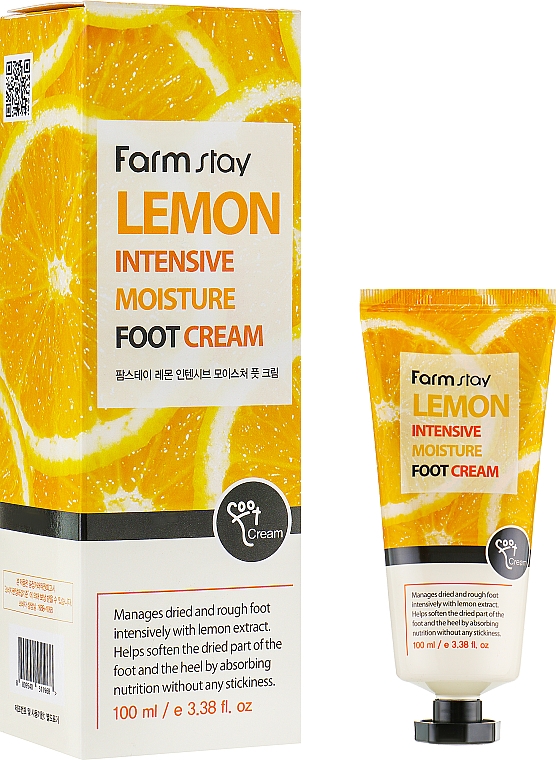 Krem do stóp z ekstraktem cytryny - FarmStay Lemon Intensive Moisture Foot Cream — Zdjęcie N2