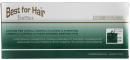 Kup Lotion odbudowujący włosy słabe i cienkie Placenta i keratyna - Cosmofarma JoniLine Classic Best For Hair Lotion With Vegetal Placenta Extracts