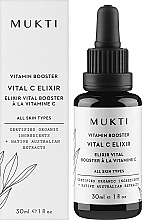 Witaminowy booster do twarzy Vital C - Mukti Organics Vitamin Booster Elixir — Zdjęcie N2