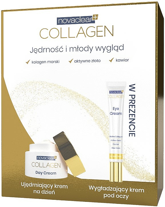 Zestaw do pielęgnacji ciała - Novaclear Collagen (cr/50ml + eye/cr/15ml) — Zdjęcie N1