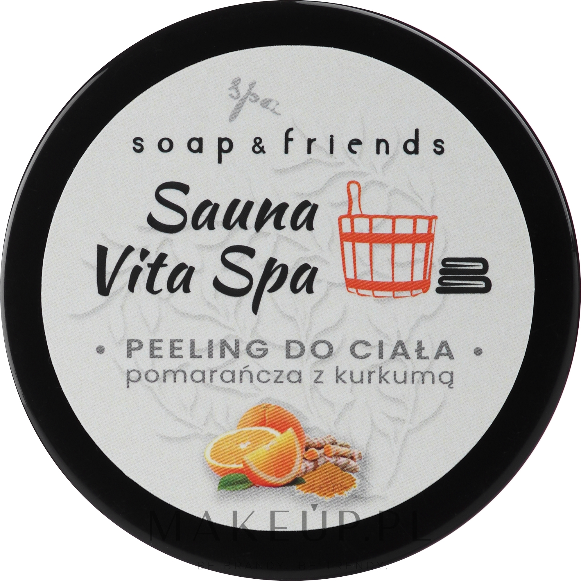 Peeling do ciała Pomarańcza z kurkumą - Soap&Friends Sauna Vita Spa — Zdjęcie 50 g