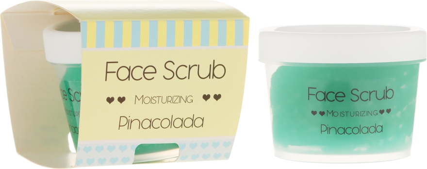 Nawilżający peeling do twarzy i ust Piña colada - Nacomi Moisturizing Face & Lip Scrub Pinacolada — Zdjęcie N1