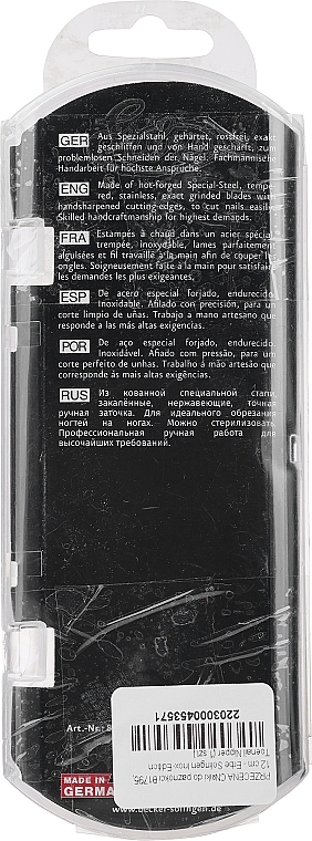 PRZECENA! Cążki do paznokci 81795, 12 cm - Erbe Solingen Inox-Edition Toenail Nipper * — Zdjęcie N1