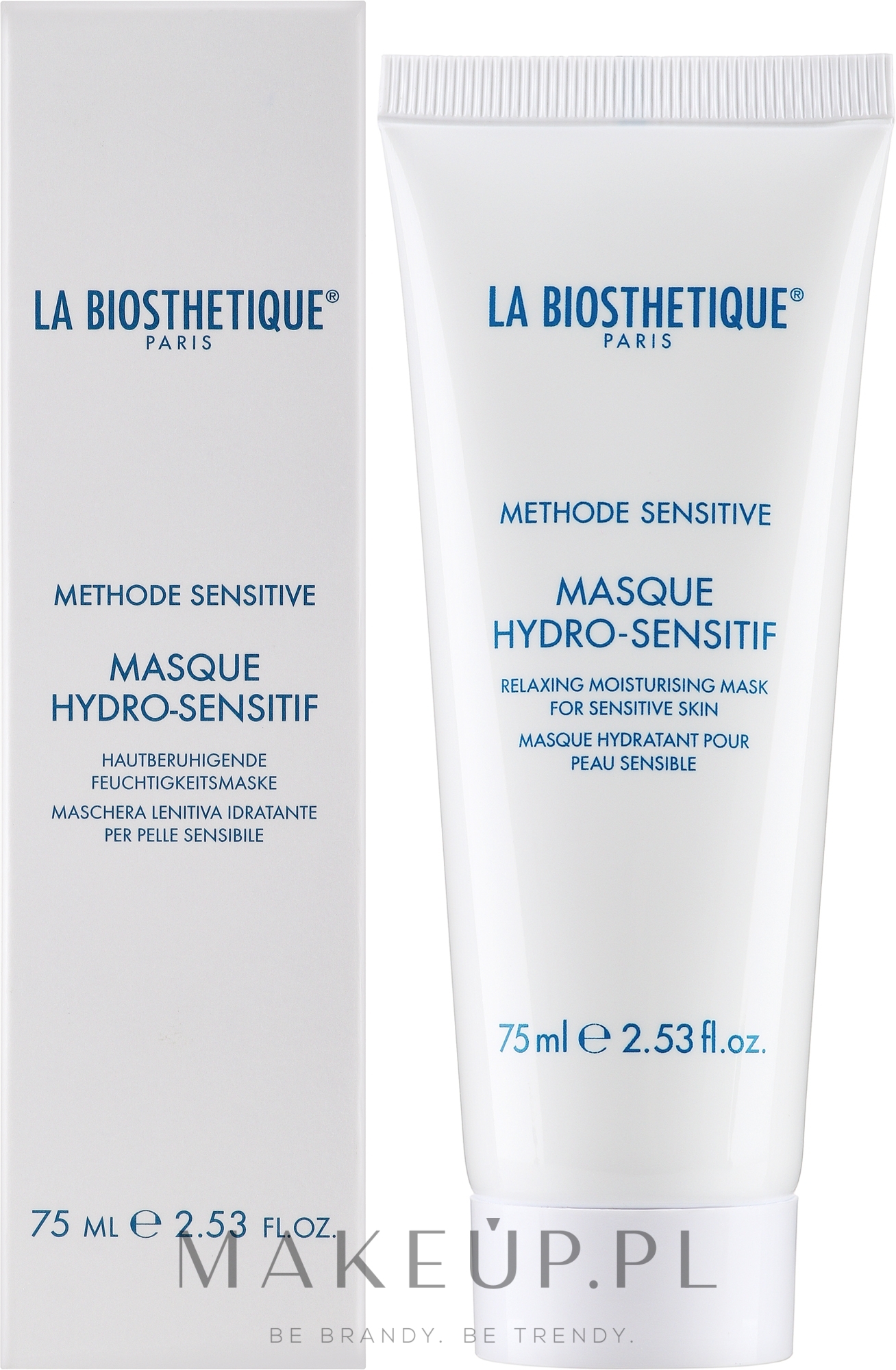 Łagodząca maseczka nawilżająca do skóry wrażliwej - La Biosthetique Hydro-Sensitif Relaxing Mask — Zdjęcie 75 ml