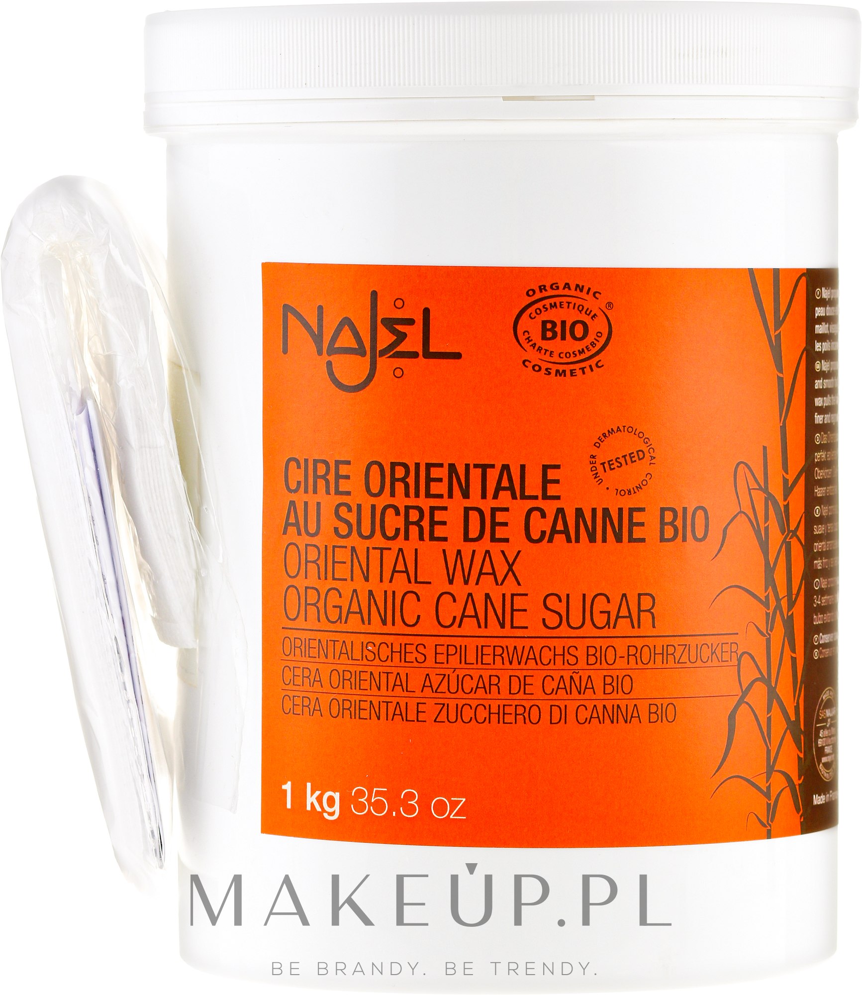 Pasta cukrowa do depilacji - Najel Organic Oriental Sugar Wax — Zdjęcie 1000 g