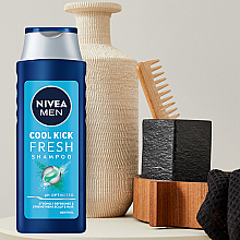 Szampon dla mężczyzn Ekstremalna świeżość - Nivea For Men Cool Fresh Mentol Shampoo — Zdjęcie N3