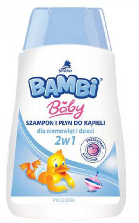 Szampon i płyn do kąpieli 2 w 1 dla niemowląt i dzieci - Pollena Savona Bambi Baby — Zdjęcie N1